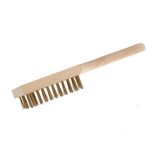 WIRE STEEL BRUSH 3 ROW. WOODEN HANDLE. PROFIX 32033