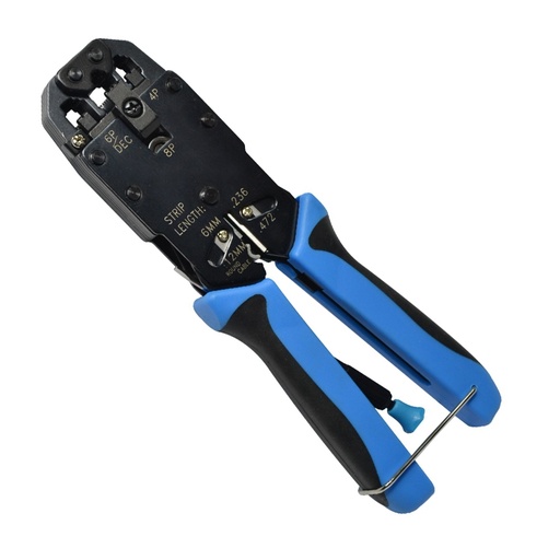 MODULAR CRIMPING, STRIPPING 'CUTTING RJ-45/RJ-12/RJ-11,4P4C  GOLDTOOL TTK-084