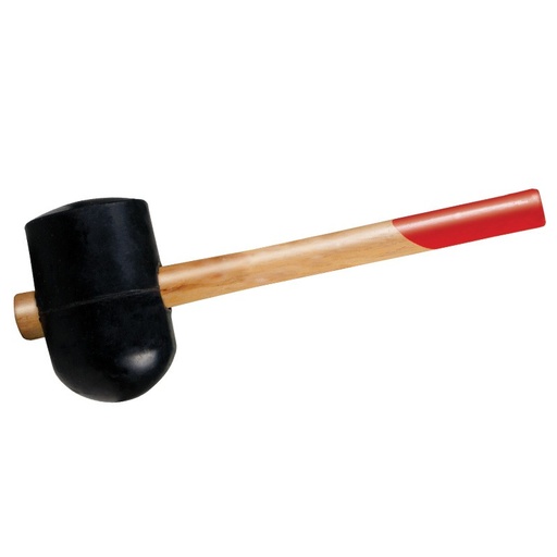 РЕЗИНОВЫЙ МОЛОТОК 1115G, FI=90MM, ДЕРЕВЯННАЯ РУКОЯТКА MEGA 12010