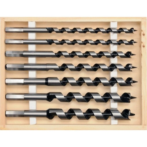 AUGER BITS, FOR WOOD, 7 PCS SET (6-18MM), 460MM, PROLINE 26947