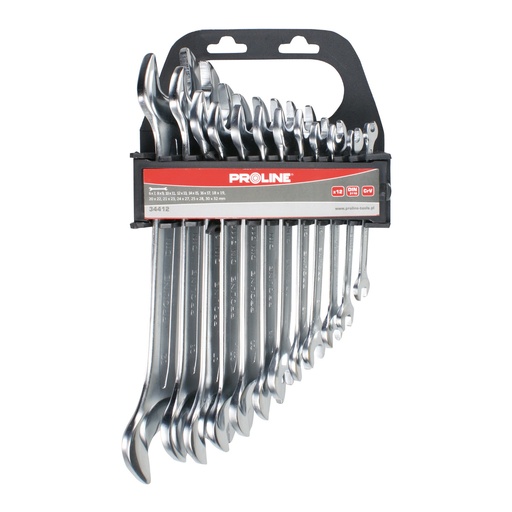 OPEN END WRENCH SETS 6*7-20*22 MM, 8 PCS  PROLINE 34408