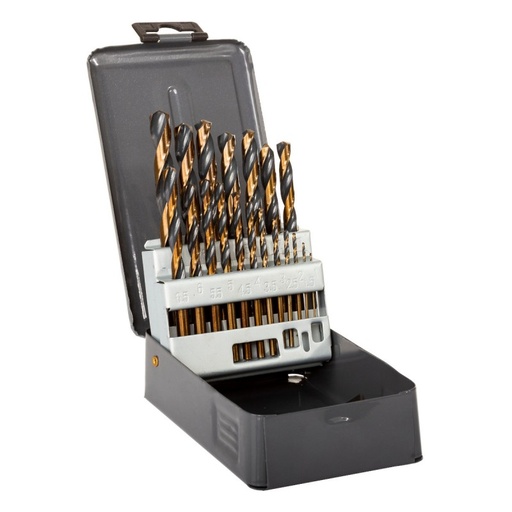 19 PCS, HSS TWIST DRILL - DIN338 (1-10MM )  PROLINE 79219