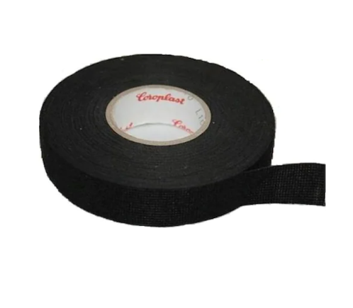 Cloth Fabric Grip Stretch Tape 19mm x 15m Black B-1915