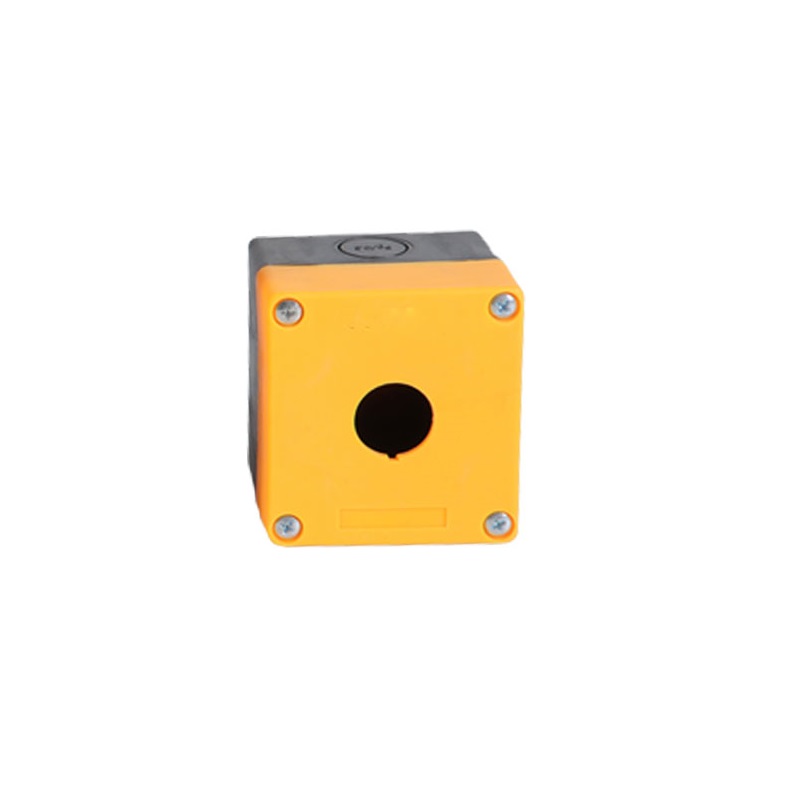 1 Way Push Button Box Yellow/Black TRON HJ9-1Y