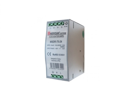 75W 12VDC AC/DC Adapter MERVESAN MSDR-75-12