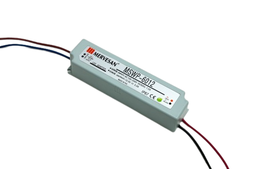 60W 12VDC AC/DC Adaptör MERVESAN MTWP-60-12
