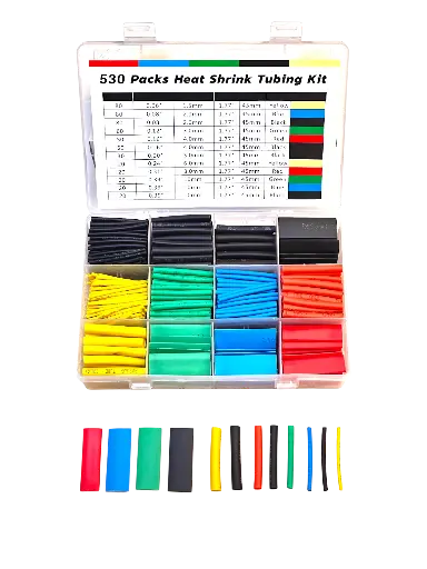 530 Parça İstidən daralan Makaron Seti, Qutulu, 8 Ölçü, 6 Rəng IC274-530