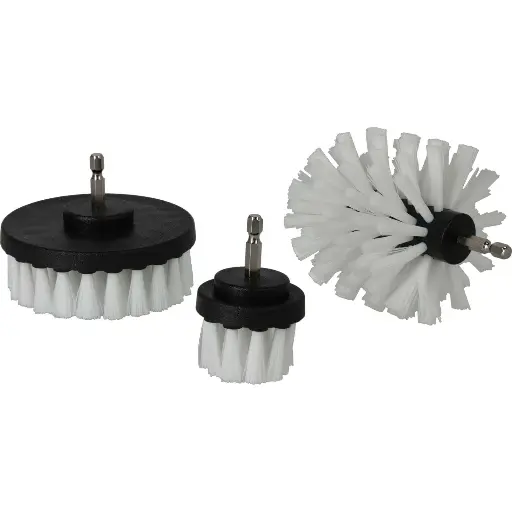 DRILL BRUSH CLEANING SET "SOFT", Ø5/9/10CM, 3PCS., PROLINE 27057