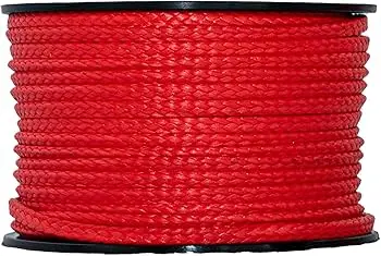 4mm Paracord Colored Net Braided Rope Red, 1 roll 500m P-4001