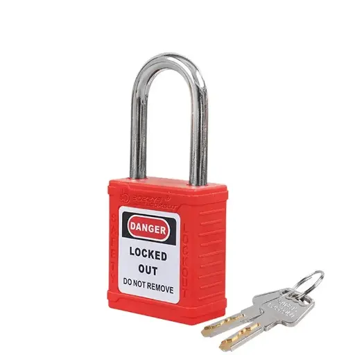 6D×38H мм замок безопасности с металлической дужкой, 2 ключа, система KD BOZZYS BD-G01