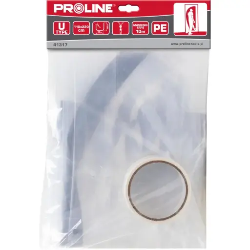ANTI-DUST ZIPPER CURTAIN TYPE "U", 110CMx220CM, PROLINE 41317