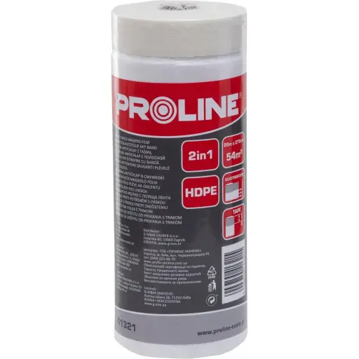 ANTI-SPLASH MASKING FOIL WITH TAPE, 33Mx55CM, PROLINE 41322