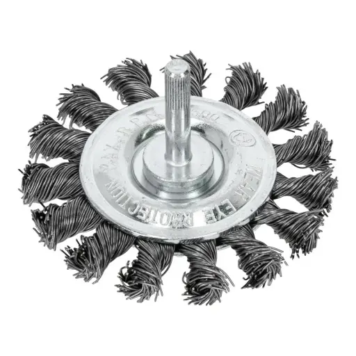Crimped Wire Wheel Brushes – Ø75 mm, 6 mm, PROLINE 32447