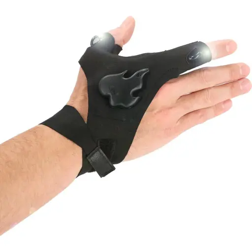 LED Lighted Gloves, Card Packaging, CE Certified, LAHTI L290400K