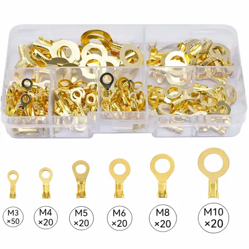 150 шт. набор кольцевых кабельных наконечников в коробке IC274E-1