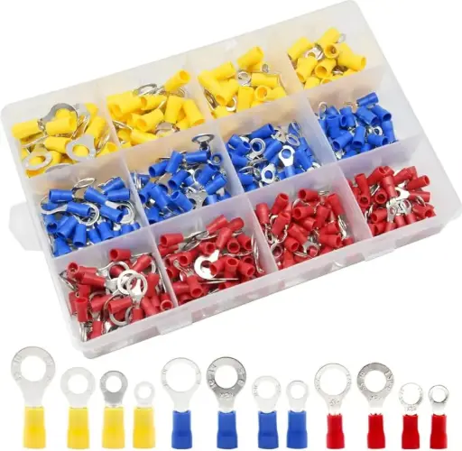 245 Pcs Insulated Round Cable Terminal Set YIKU-Set