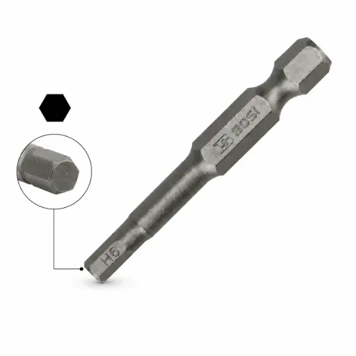 H3 Hex Screwdriver Bit, 1/4", 200 mm, BOSI BS468142