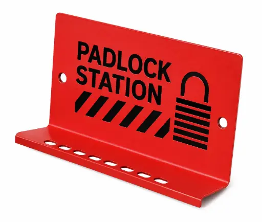 Padlock Station, 270×40×80 mm, For 10 Padlocks, BOZZYS BD-B32