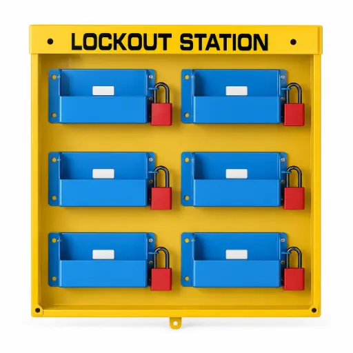 Lockout Station without Components, 650×590×95 mm, BOZZYS BD-B209