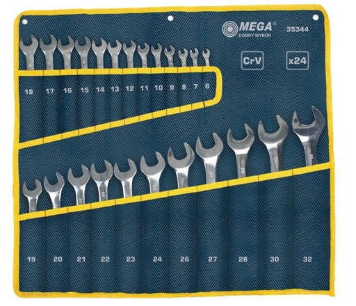COMBINATION WRENCH SETS - DIN 3113, 24 PCS  6-32 MM code:35344