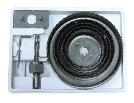 8 PCS - HOLE SAW WITH ONE SNAP - 64-127 MM code : 26408