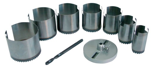 7-li VOLFRAM DAİRƏVİ DƏLİK-AÇAN MİŞAR DƏSTİ 26-63MM (26,32,38,45,50,56,63), HÜNDÜRLÜK 50MM. kod :26405