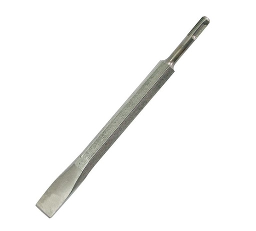 CHISEL WITH SDS PLUS 17X250MM FLAT 4CM  PLASTIC  BLUE WALLET code:81704