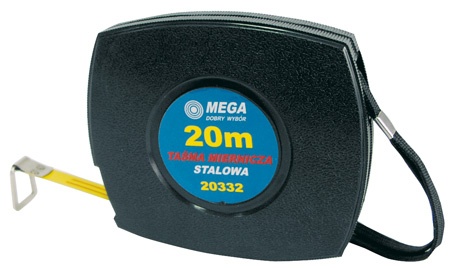 STEEL MEASURING TAPE - 10 M, STEEL, CLOSED CASING  code: 20331