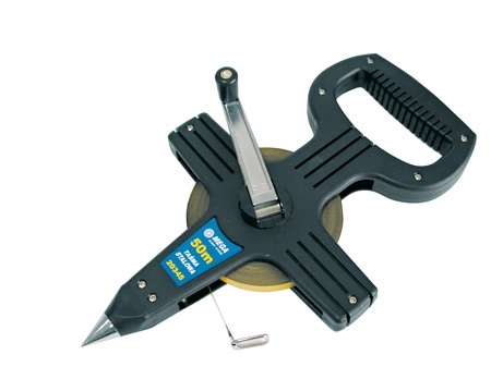 STEEL MEASURING TAPE - 50 M, STEEL, OPEN CASING  code:20345