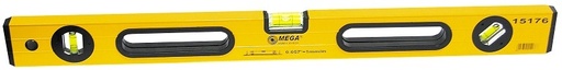SPIRIT LEVEL WITH HANDLE, 3 VIALS, 600 MM code:15176