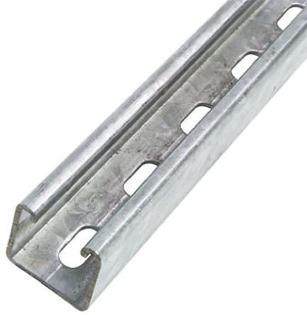 C PROFILE  (UNISTRUT) SINGLE  L:3mt. 41x41x2mm   Perforated 8,5x20mm code GC-B-1 PG GERSAN