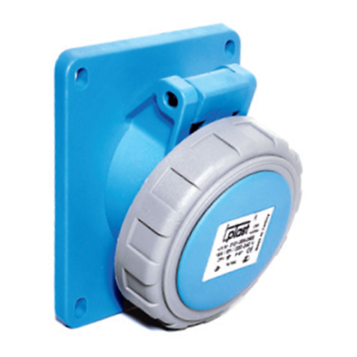 3x32A / IP 67 -  Avadanlıq rozetkası (əyri) kod 3125-309-0900 TP ELECTRIC 