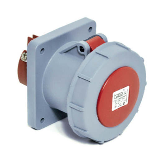 5x125A / IP 67 - Разъем для розетки на панели (прямой) (120x120) код 3138-322-1600 TP ELECTRIC 