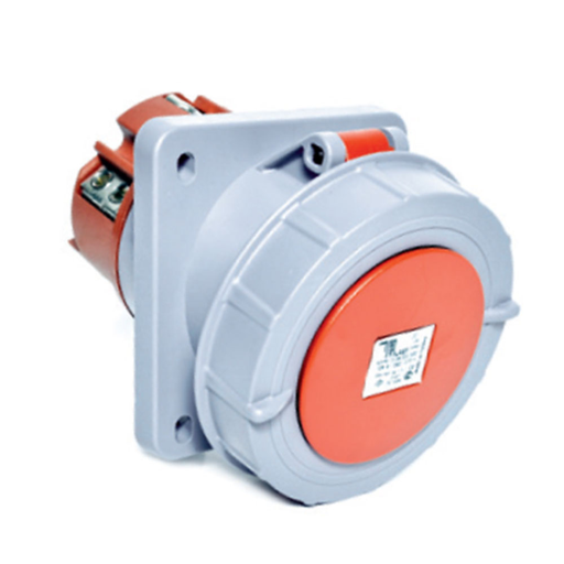 5x125A / IP 67 - Разъем для розетки на панели (угловой) (114x114) код 3138-309-1600 TP ELECTRIC