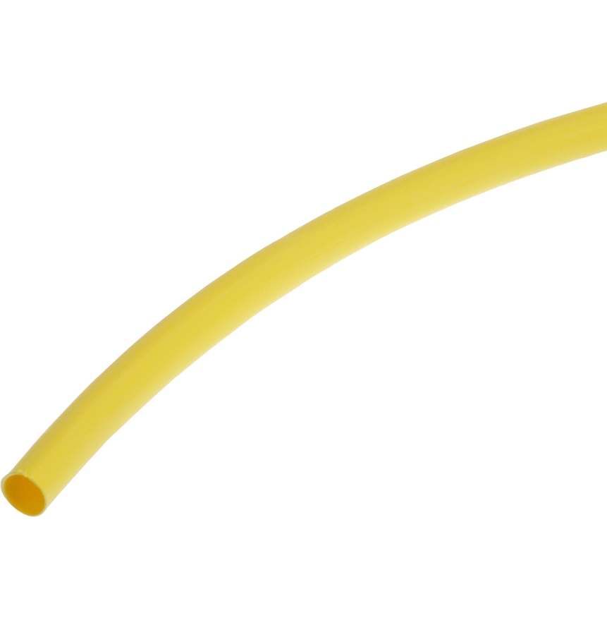 2.5 mm Yellow  heat shrink tube Shrink ratio is 2:1