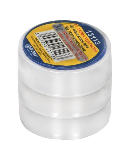 INSULATION TAPE FOR WATER INSTALLATION , 12*0,075 MM, L=10 M, 3 PCS 13113