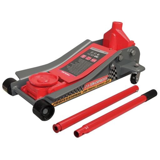 LOW PROFILE HYDRAULIC JACK 2.5T, 89-457MM (34.8KG) CE 46926