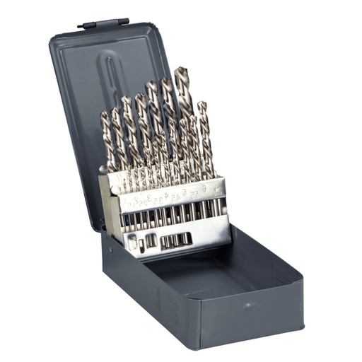19 PCS, HSS TWIST DRILL - DIN338 ( 1.0-10.0 MM ) PROLINE 77219