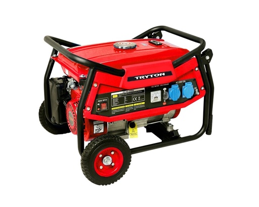 BENZİNLƏ İŞLƏYƏN TƏKƏRLİ GENERATOR 2000W, AVR, 2X230V, 12V TRYTON TOG2000K